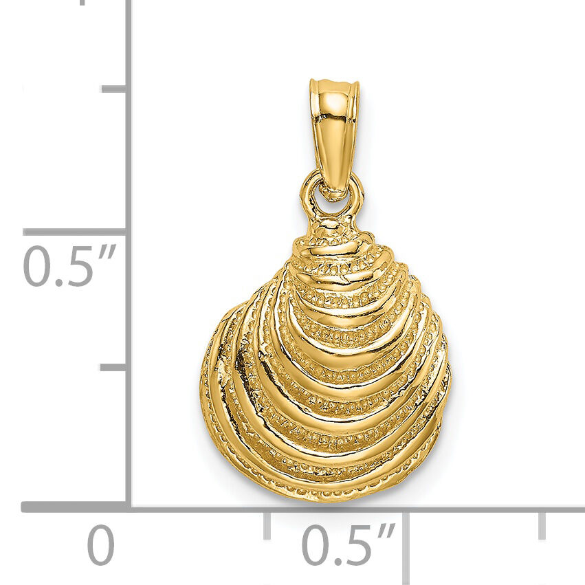 14K Clam Shell Charm-K7781
