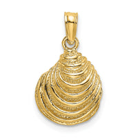 14K Clam Shell Charm-K7781