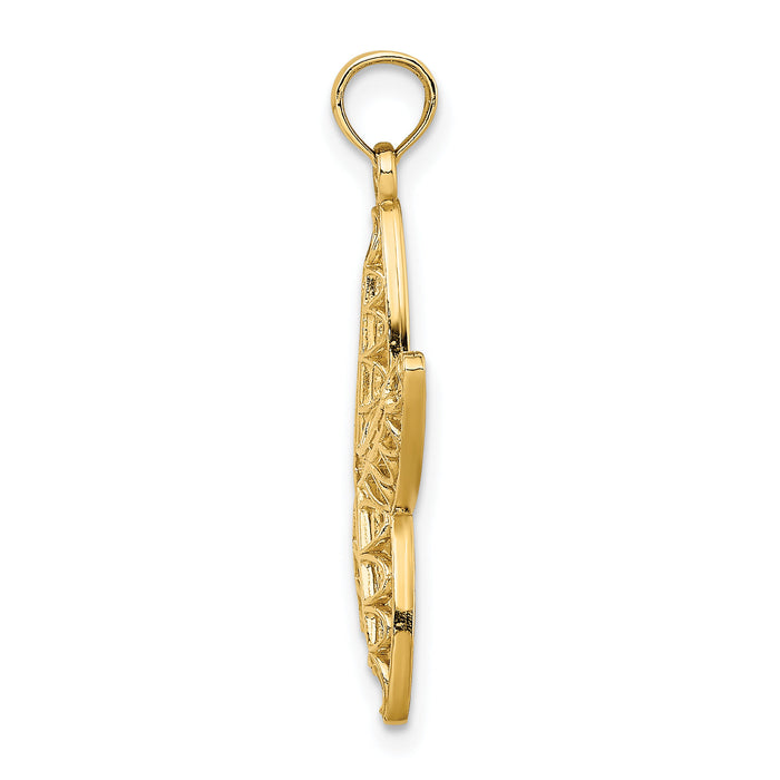 14K Cut-Out Starfish Charm-K7782