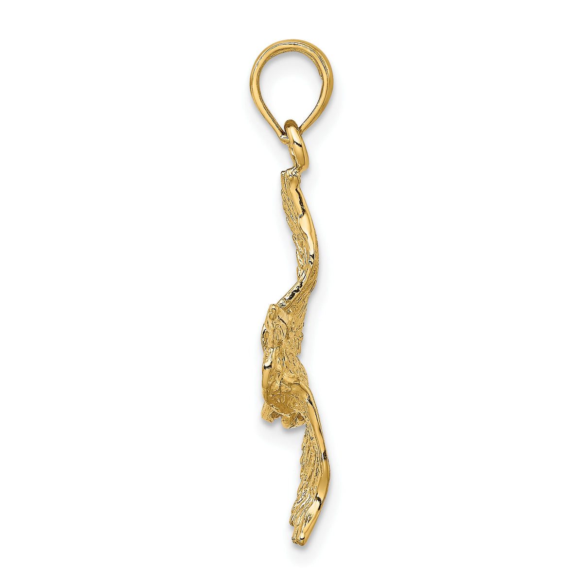 14K 3-D Pelican Flying Charm-K7784