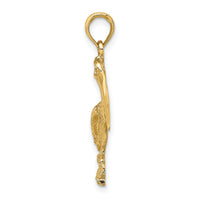 14K Standing Pelican Charm-K7786