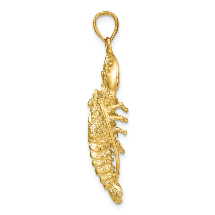 14K 3D Lobster Pendant-K7787