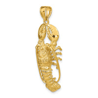 14K 3D Lobster Pendant-K7787