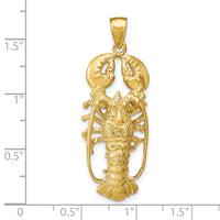 14K 3D Lobster Pendant-K7787