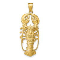 14K 3D Lobster Pendant-K7787