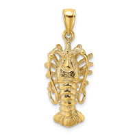 14K Polished Florida Lobster Charm-K7789