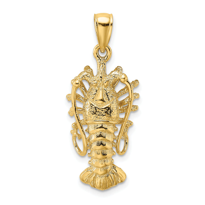 14K Polished Florida Lobster Charm-K7789