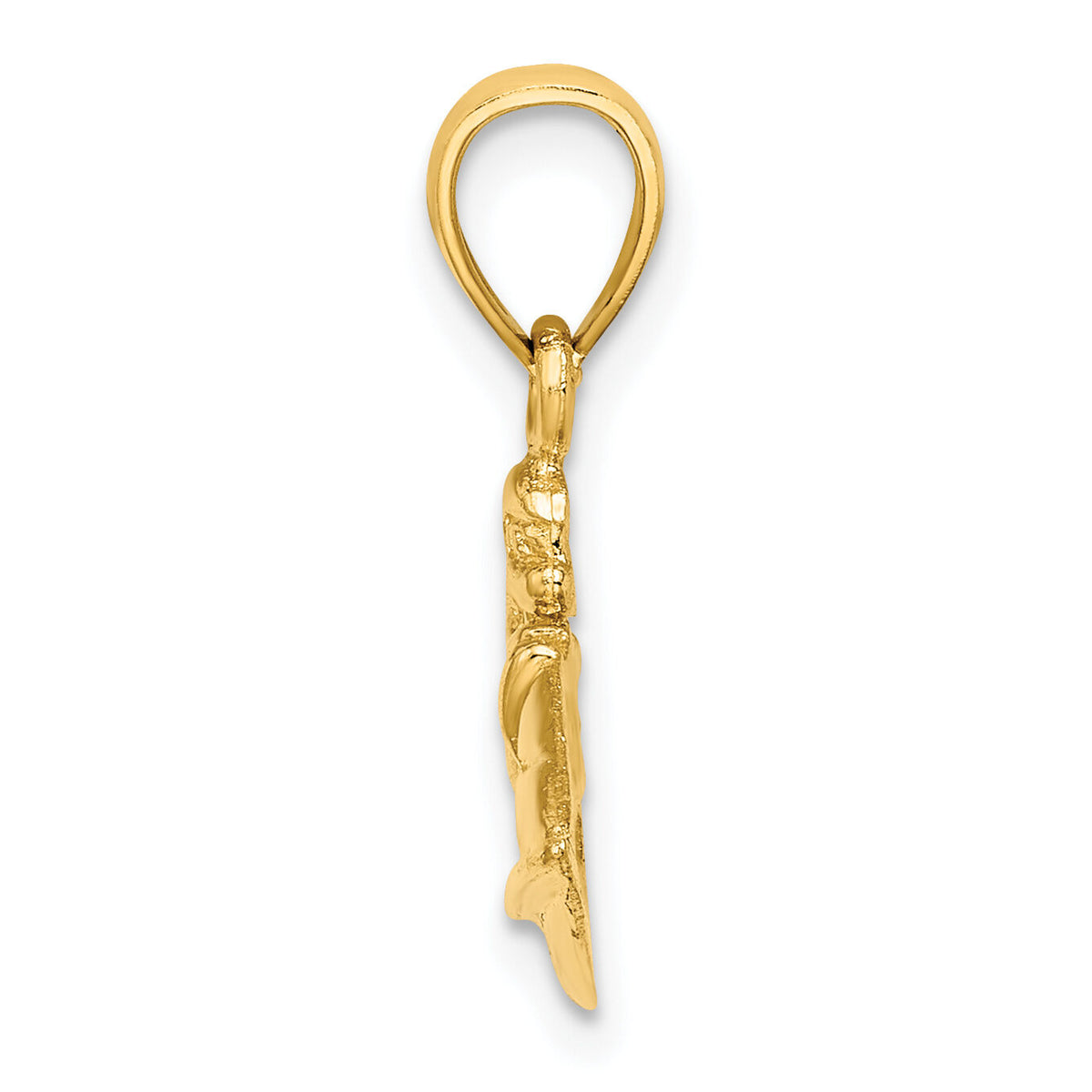 14K Textured 2-D Jet Ski Charm-K7800