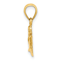 14K Textured 2-D Jet Ski Charm-K7800