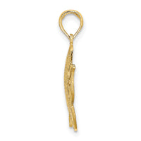 14K Polished Cut-Out Fish Charm-K7808