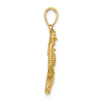 14K Starfish and Seahorse Charm-K7809