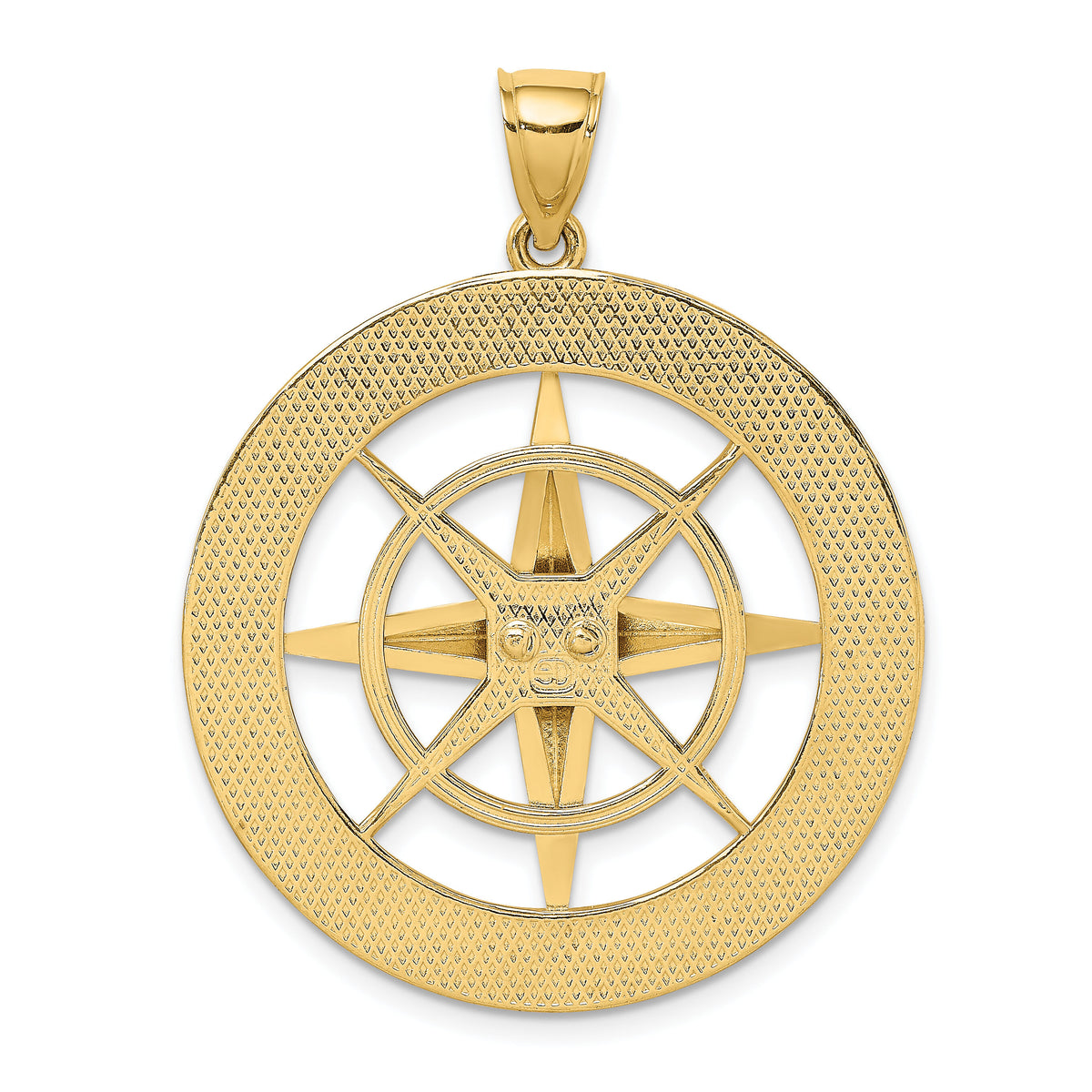 14K Nautical Compass Charm-K7810