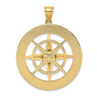 14K Nautical Compass Charm-K7810