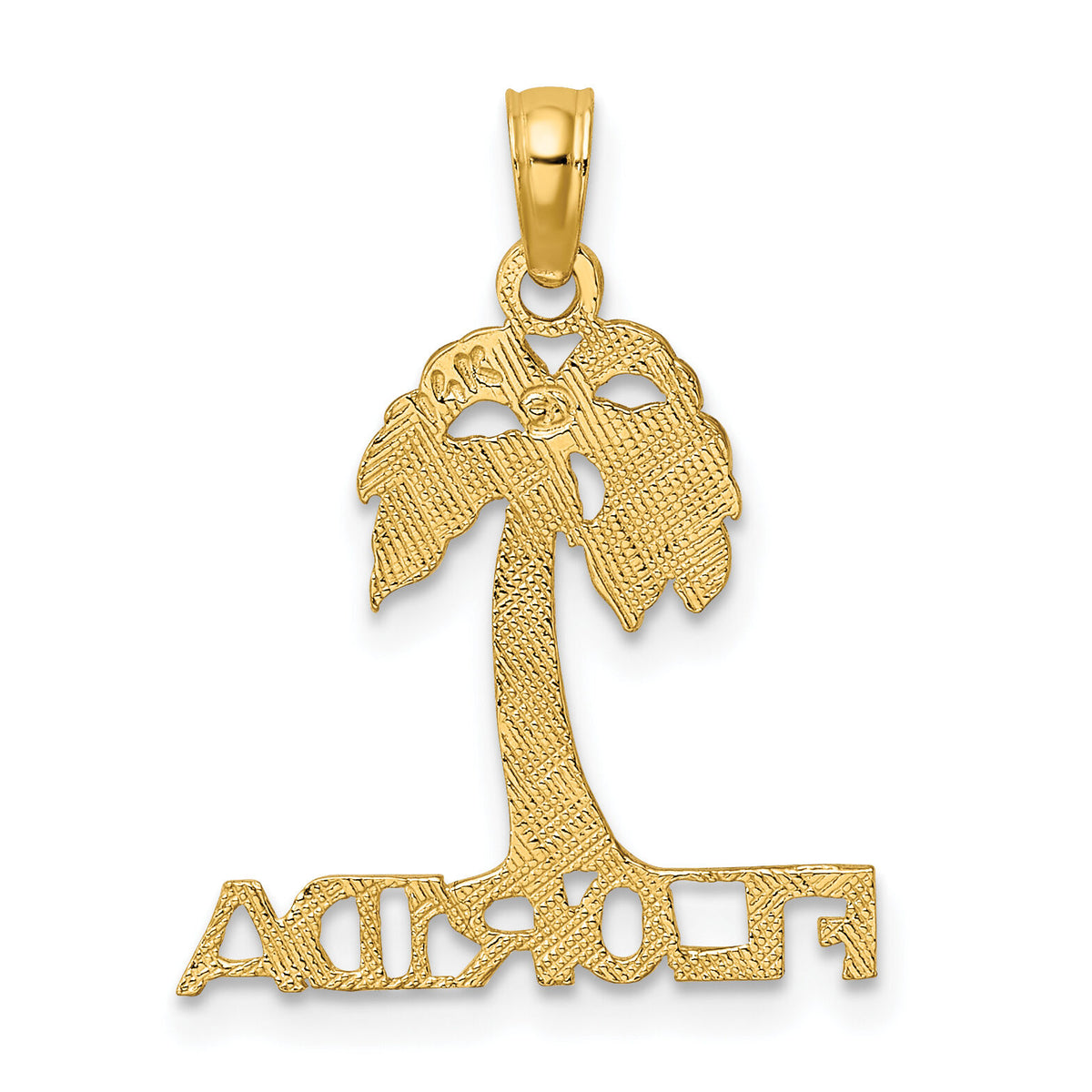 14K FLORIDA Palm Tree Charm-K7819