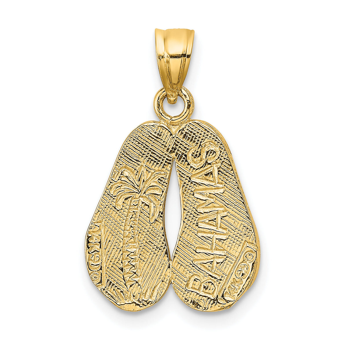 14K BAHAMAS Double Sandals Charm-K7822