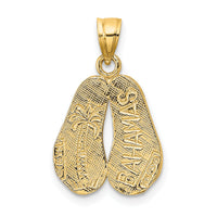 14K BAHAMAS Double Sandals Charm-K7822