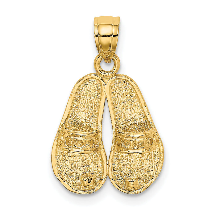 14K BAHAMAS Double Sandals Charm-K7822