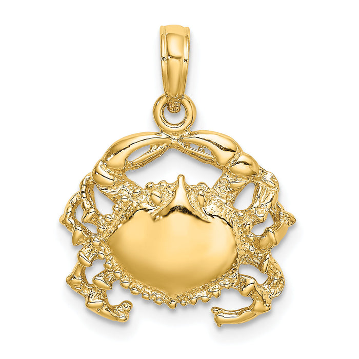 14K Crab Charm-K7835