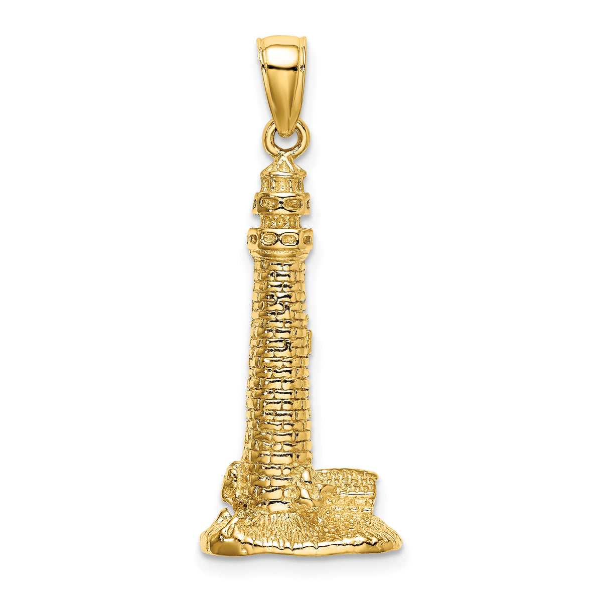 14K 3D Cape May Lighthouse Charm-K7838