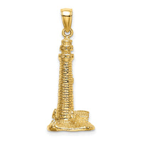 14K 3D Cape May Lighthouse Charm-K7838