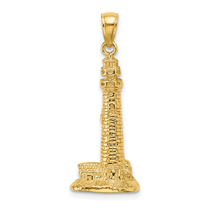 14K 3D Cape May Lighthouse Charm-K7838