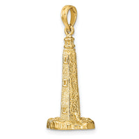 14K 3-D Cape Henlopen Lighthouse, De Charm-K7843