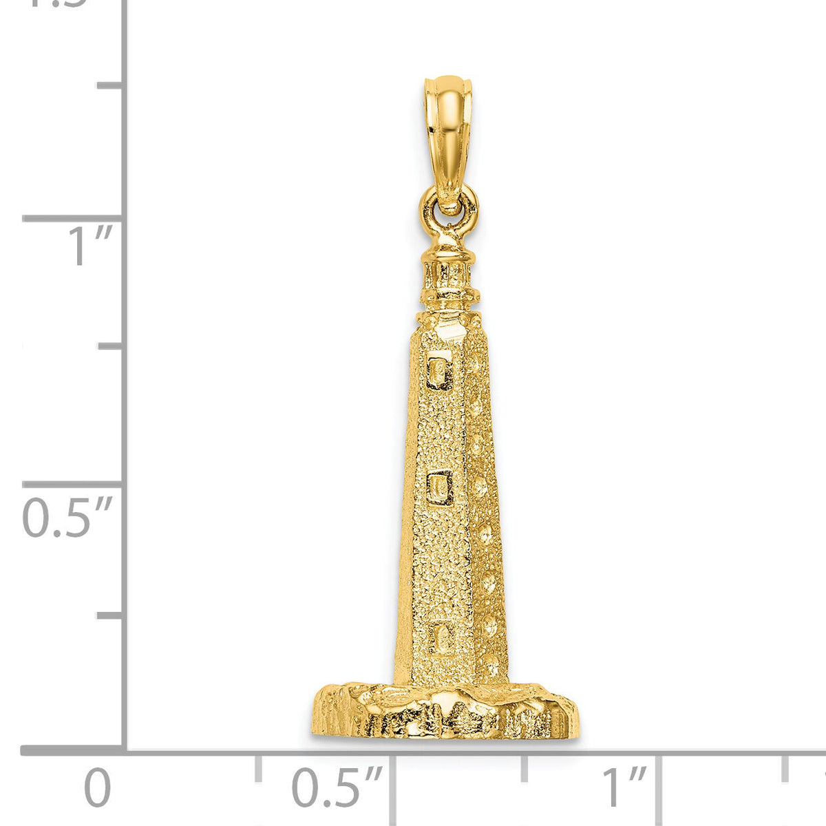 14K 3-D Cape Henlopen Lighthouse, De Charm-K7843