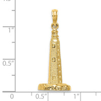 14K 3-D Cape Henlopen Lighthouse, De Charm-K7843