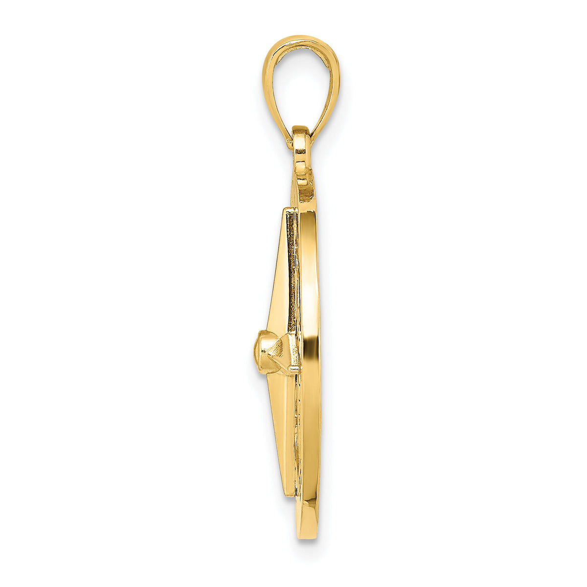 14K Nautical Compass Charm-K7846