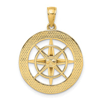14K Nautical Compass Charm-K7846