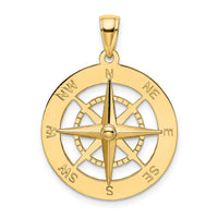 14K Nautical Compass Charm-K7846