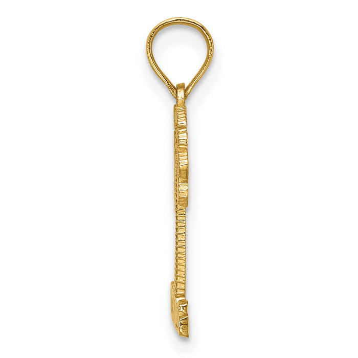 14K ST. THOMAS Under Palm Tree Charm-K7847