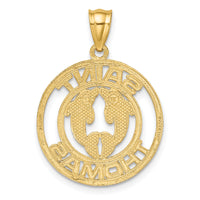 14K SAINT THOMAS w/ Dolphins Charm-K7849