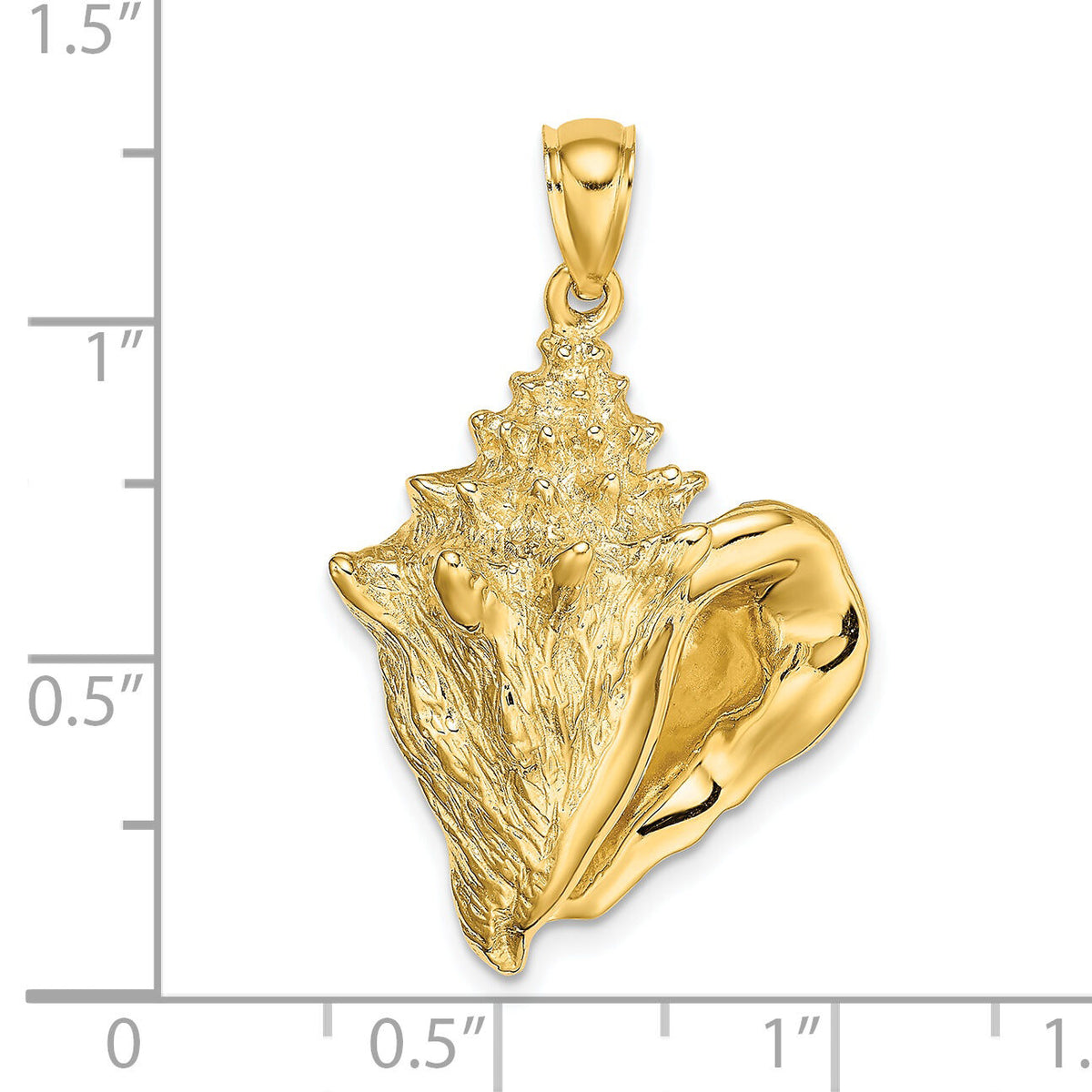 14K Conch Shell Charm-K7853