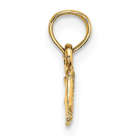 14K Mini Flying Fish Charm-K7860