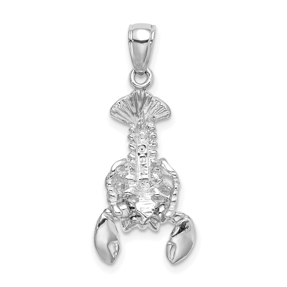 14K White Gold Moveable Lobster Charm-K7873W