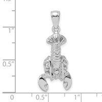 14K White Gold Moveable Lobster Charm-K7873W