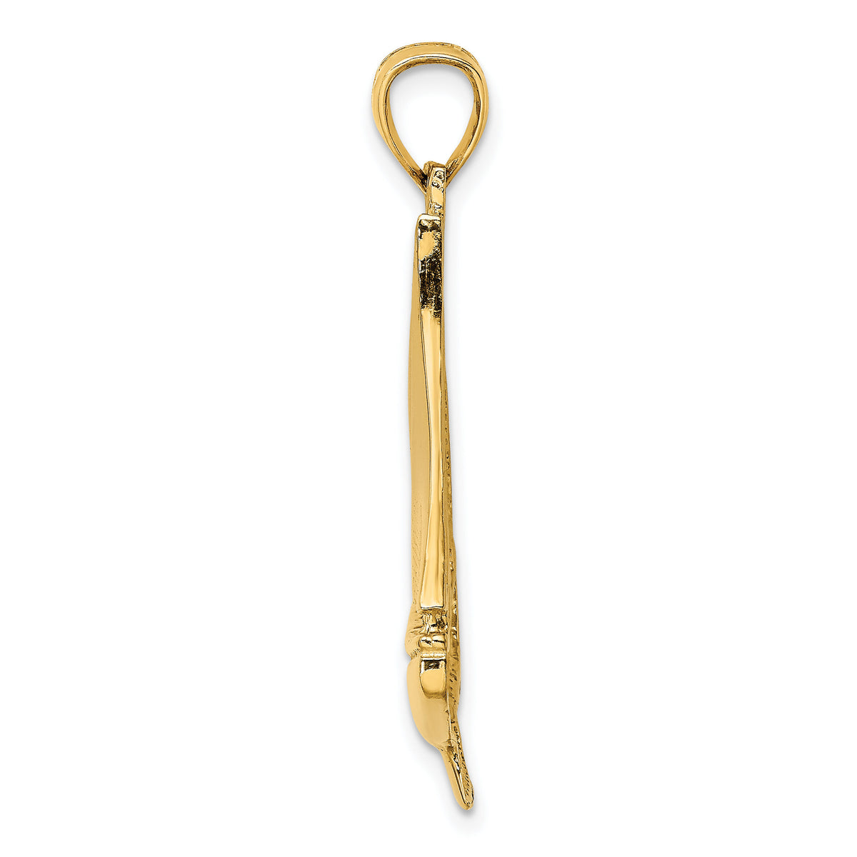 14K 2-D Polished Sailboat Charm-K7875