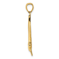 14K 2-D Polished Sailboat Charm-K7875