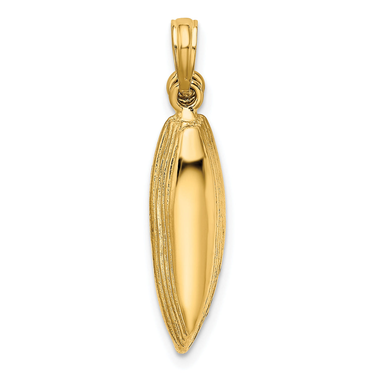 14K 3-D Boat W/Dangling Oars Charm-K7876