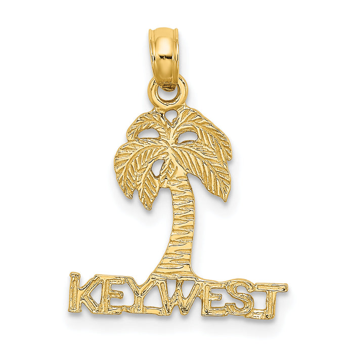 14K KEY WEST Palm Tree Charm-K7879