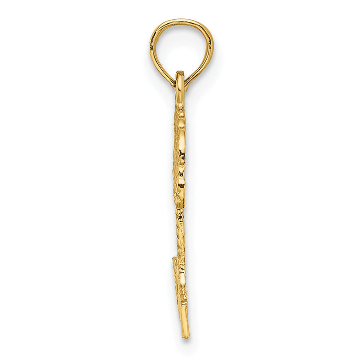 14K HAWAII Palm Tree Charm-K7880