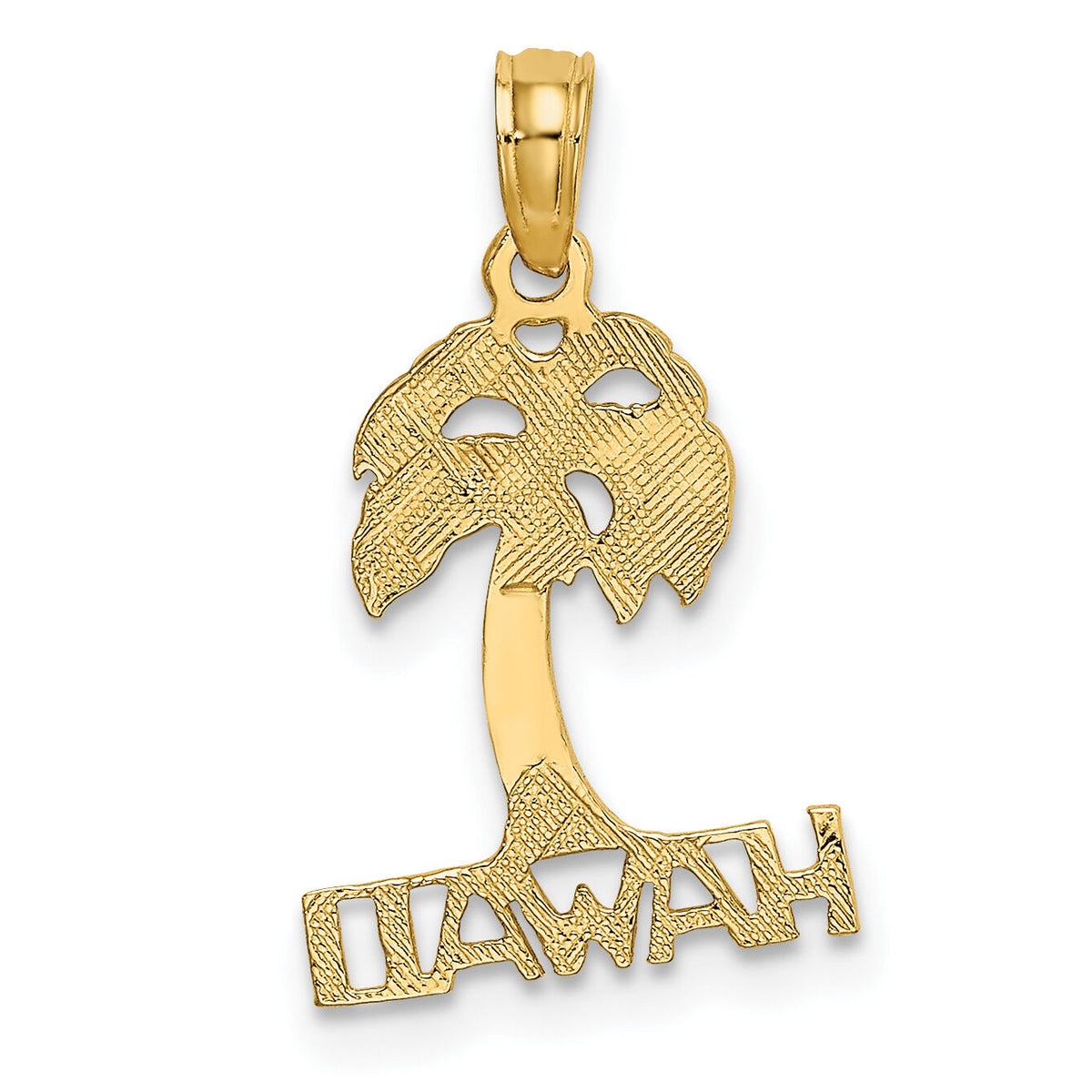 14K HAWAII Palm Tree Charm-K7880