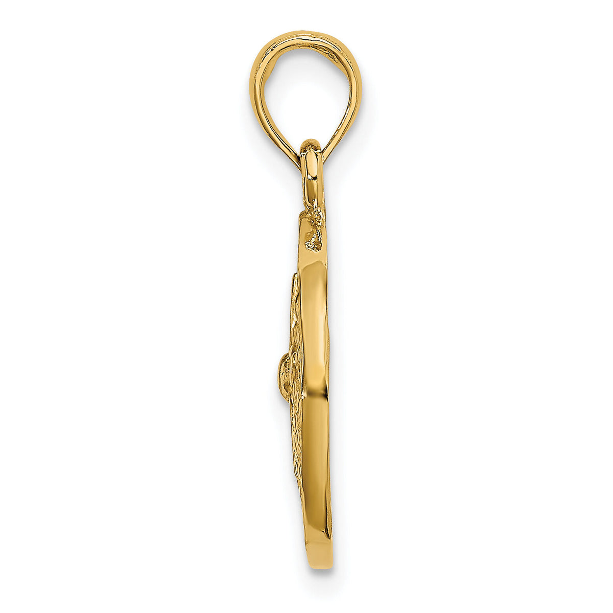14K Cut-Out Sand Dollar Charm-K7882