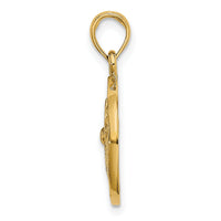 14K Cut-Out Sand Dollar Charm-K7882