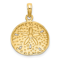 14K Cut-Out Sand Dollar Charm-K7882