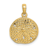 14K Cut-Out Sand Dollar Charm-K7882