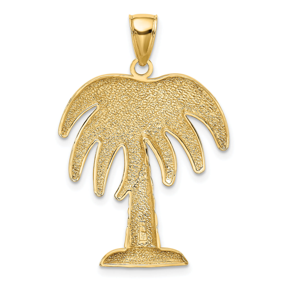 14K Large Charleston Palm Tree Charm-K7884