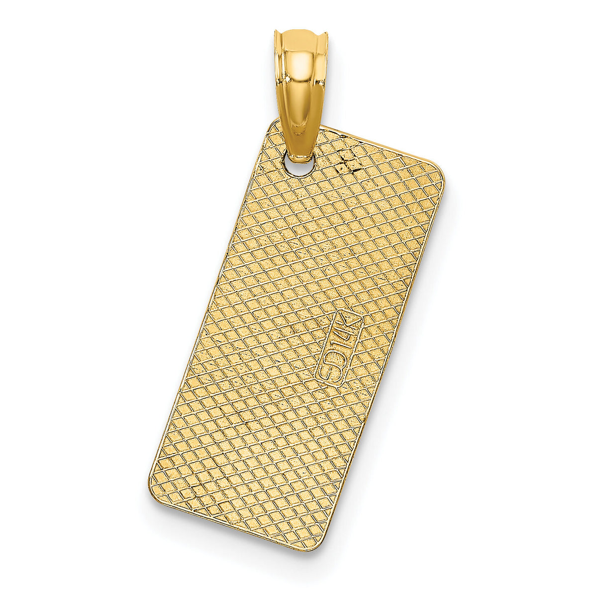 14K Textured FT. MYERS FLORIDA License Plate Charm-K7893