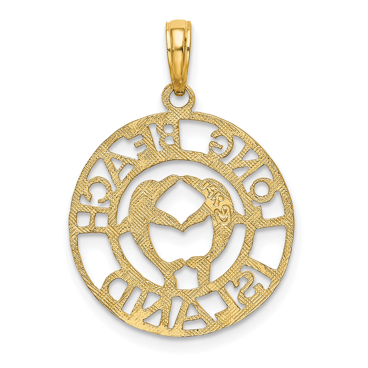 14K LONG BEACH ISLAND w/ Dolphins Charm-K7896